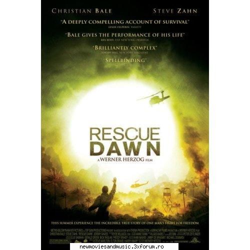 rescue great film by werner herzog.a touching film. a soaring by christain bale. a supporting by